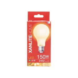 Ampoule LED A60 Opaque, culot E27, conso. 17W, 2452 Lumens, Blanc chaud