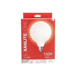 Ampoule LED G125 Opaque, culot E27, conso. 17W, 2452 Lumens, Blanc neutre