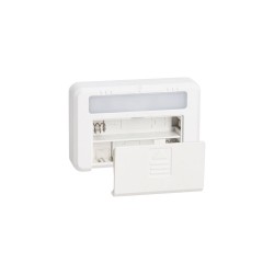 Lot de 2 éclairages de placard et tiroir à piles (incluses) - Détection magnétique - 50 lumens - Blanc neutre