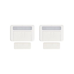 Lot de 2 éclairages de placard - Détection magnétique - 35 lumens - Blanc neutre