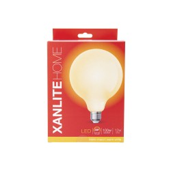 Ampoule à filament LED G125, culot E27, 11,8W cons. (100W eq.), lumière blanche chaude