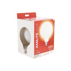 Ampoule à filament LED G125, culot E27, 11,8W cons. (100W eq.), lumière blanche neutre