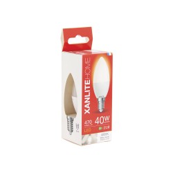 Ampoule LED flamme, culot E14, 6W cons. (40W eq.), lumière blanche neutre