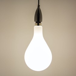 Ampoule LED déco éclairante Poire Opaline au verre lacté, culot E27, 24W cons. (185W eq.), 3200 lumens, lumière blanc neutre