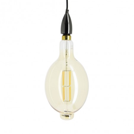 Ampoule LED Giant (BT180) / Vintage au verre ambré, dimmable, culot E27, 8W cons. (60W eq.), 800 lumens, lumière blanc chaud