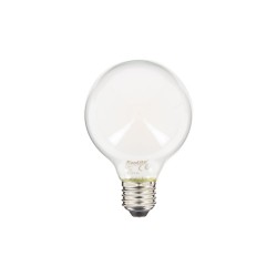 Ampoule LED G80 Opaque, culot E27, conso. 6,5W, 806 Lumens, Blanc chaud