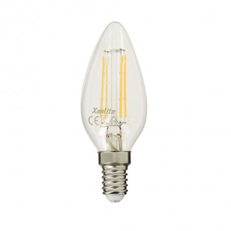 Ampoule à filament LED flamme, culot E14, 4W cons. (40W eq.), lumière blanc chaud