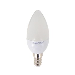 Ampoule LED flamme, culot E14, 5,3W cons. (40W eq.), lumière blanc chaud