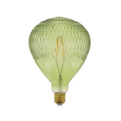 Ampoule LED déco Ballon Vert, culot E27, 4W cons., 340 lumens, lumière blanc chaud