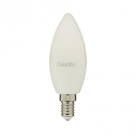 Lot x5 Ampoules LED flamme, culot E14, 5,5W cons. (40 W éq), lumière blanc chaud