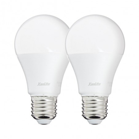 Lot de 2 ampoules LED A60 - cuLot E27 - classique