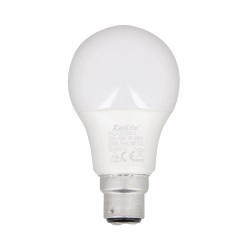 Lot de 2 Ampoules LED A60, culot B22, 10W cons. (60W eq.), lumière blanc chaud