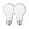 Lot x2 Ampoules à filament LED EDF, standard, opaque, culot E27, conso 8W eq. 75W, blanc chaud