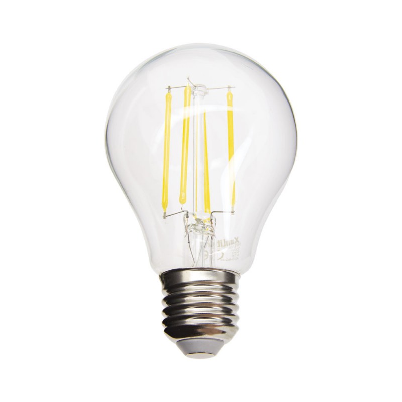 Ampoule à filament LED A65, culot E27, 7,8W cons. (75W eq.), lumière blanc chaud