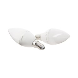 Ampoule LED flamme, culot E14, 5W cons. (40W eq.), lumière blanc chaud