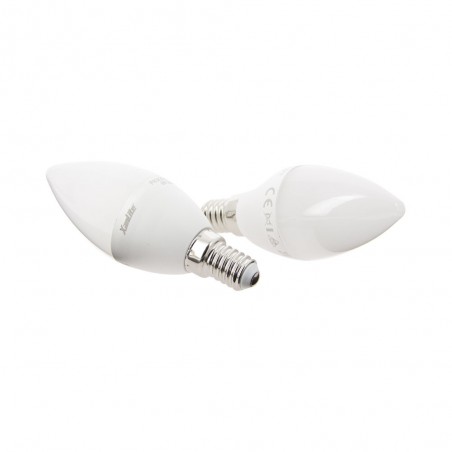 Ampoule LED flamme, culot E14, 5W cons. (40W eq.), lumière blanc chaud