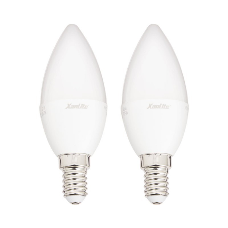 Ampoule LED flamme, culot E14, 5W cons. (40W eq.), lumière blanc chaud