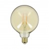 Ampoule LED Globe (G95) / Vintage au verre ambré, culot E27, 3,8W cons. (30W eq.), 350 lumens, lumière blanc chaud