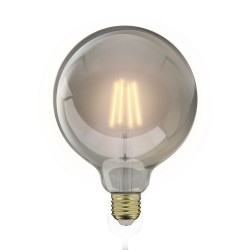 Ampoule LED Globe (G125) / Vintage au verre fumé, culot E27, 4W cons. (23W eq.), 230 lumens, lumière blanc chaud