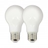 Pack de 2 Ampoules LED (A60), culot E27, conso. 8W (eq. 75W), 1055 lumens, blanc neutre