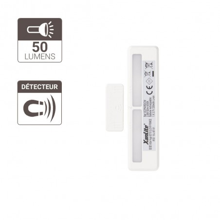 Éclairage de placard et tiroir - Rechargeable USB - Détecteur magnétique - 50 lumens - Blanc neutre