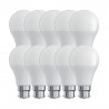 Lot de 10 Ampoules LED A60, culot B22, 10W cons. (60W eq.), lumière Blanc Chaud