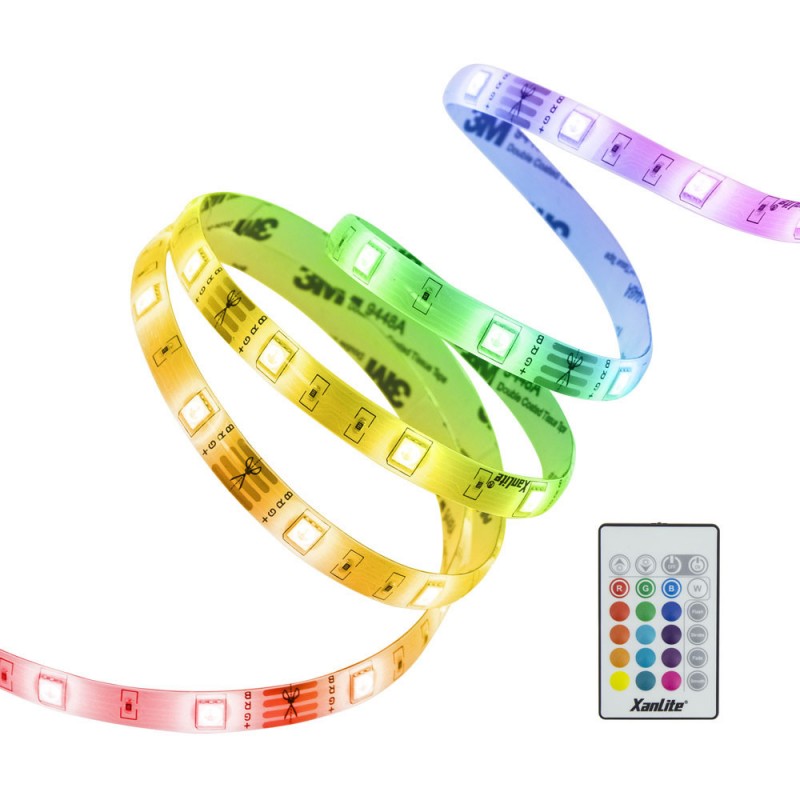 Ruban LED RVB (kit complet) - 5m - multicolor