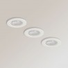 Lot de 3 Spots Encastrable LED Intégrés - Orientable - cons. 4.5W (eq. 50W) - 345 lumens - Blanc chaud