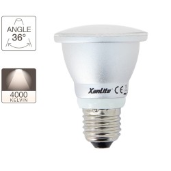 Ampoule LED PAR20, culot E27, 6W cons. (68W eq.), lumière blanc neutre