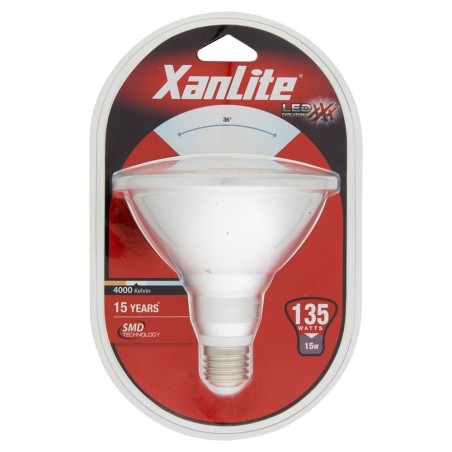Ampoule LED PAR38, culot E27, 15W cons. (135W eq.), lumière blanc neutre