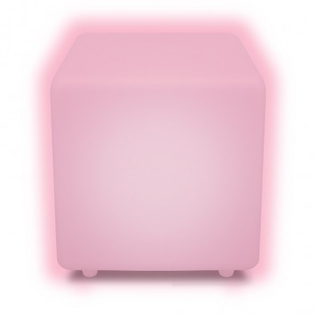 Cube lumineux Gaïa - rechargeable par induction - 400 mm de coté