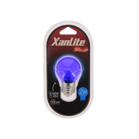 Ampoule LED P45 - culot E27 - éclairage bleu