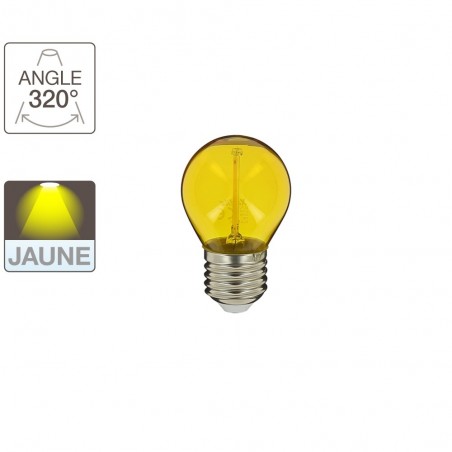 Ampoule LED P45, culot E27, 2W cons. (N.C eq.), lumière Lumière jaune