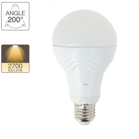 Ampoule LED A60, culot E27, 14,2W cons. (100W eq.), lumière blanc chaud