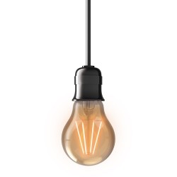 Ampoule LED (A60) / Vintage au verre ambré, culot E27, 3,8W cons. (30W eq.), 350 lumens, lumière blanc chaud