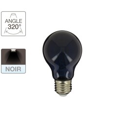 Ampoule LED A60, culot E27, 3,8W cons. (N.C eq.), Lumière noire