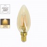 Ampoule LED Flamme / Vintage au verre ambré, culot E14, 3,8W cons. (30W eq.), 350 lumens, lumière blanc chaud