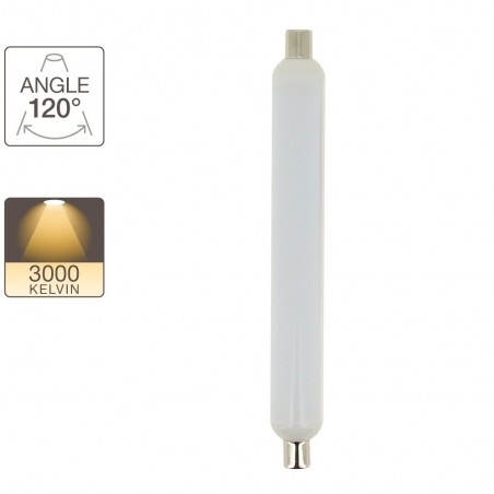 Tube LED, culot S19, 8,5W cons. (50W eq.), lumière blanc chaud