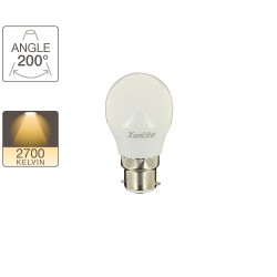 Ampoule LED P45, culot B22, 5,3W cons. (40W eq.), lumière blanc chaud