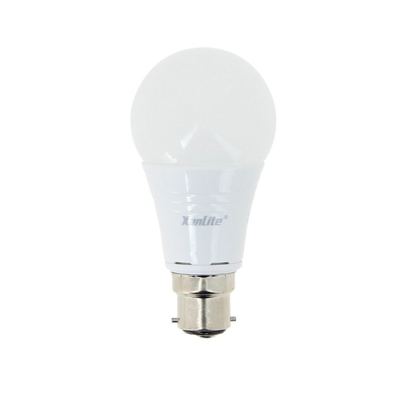 Ampoule LED A60, culot B22, 10W cons. (60W eq.), lumière blanc chaud