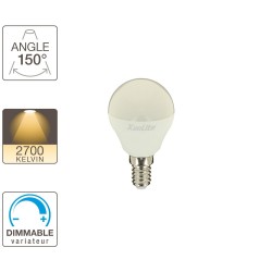 Ampoule LED P45, culot E14, 5,3W cons. (40W eq.), lumière blanc chaud