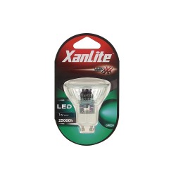 Ampoule LED spot, culot GU10, 1W cons. (N.C eq.), lumière Lumière verte