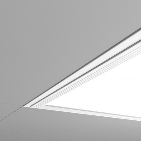 Plafonnier LED rectangulaire - cons. 42W - 3300 lumens - Blanc neutre - Extra plat
