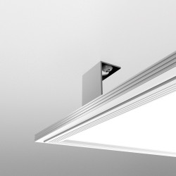 Plafonnier LED carré - cons. 12W . (eq. 70W) - 960 lumens - Blanc neutre - Extra plat