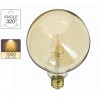 Ampoule LED Globe (G125) / Vintage au verre ambré, culot E27, 3,8W cons. (30W eq.), 350 lumens, lumière blanc chaud