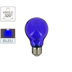 Ampoule LED A60, culot E27, 3,8W cons. (N.C eq.), lumière Lumière bleue