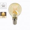 Ampoule LED (P45) / Vintage au verre ambré, culot E14, 3,8W cons. (30W eq.), 350 lumens, lumière blanc chaud