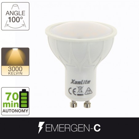 Ampoule LED EMERGEN-C - culot GU10 - batterie incluse
