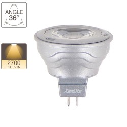 Ampoule LED spot, culot GU5.3, 5,5W cons. (35W eq.), lumière blanc chaud