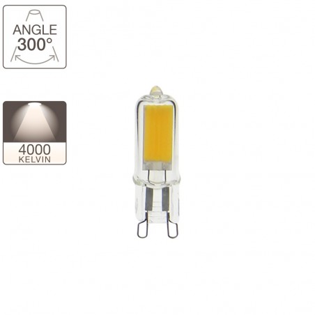 Ampoule LED G9, culot G9, 3W cons. (30W eq.), lumière blanc neutre
